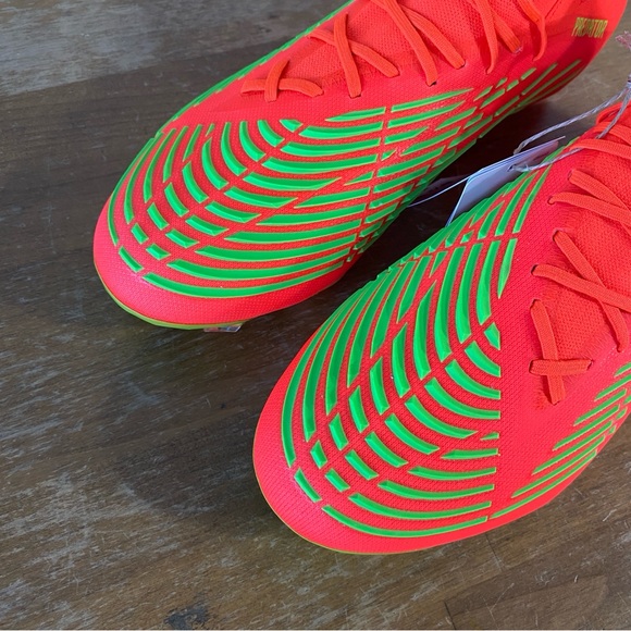adidas predator edge .1 FG Red Soccer Cleats MSRP $250 - Size 8 - Picture 5 of 13